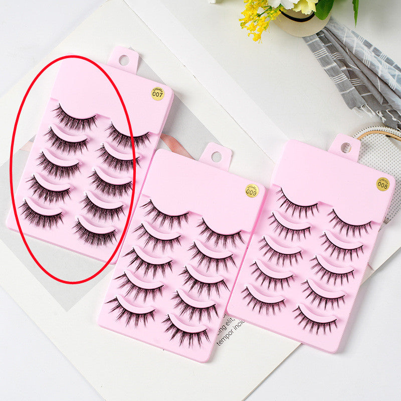5 Pairs Manga Lashes New Arrival Anime Cosplay Natural Wispy  Korean Makeup Artificial False Eyelashes | Everyday Home Deal