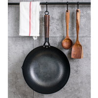 Traditional Handmade Iron Wok | Heavy Duty Cooking Pan | Everyday Home Deal