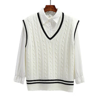 New Preppy-Style Knitted Vest For Women
