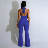 Fashionable And Sexy Off-shoulder Backless Figure-hugging Jumpsuit