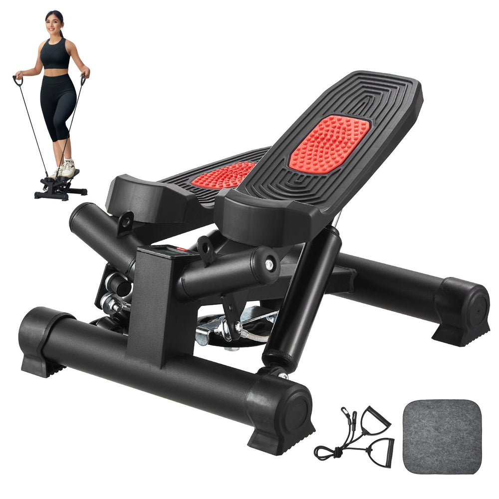 Mini Hydraulic Stair Stepper with Resistance Bands & LCD Monitor | Everyday Home Deal