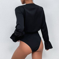 Women's FlareSleeve Jumpsuit With Long Sleeves