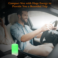 1Pc Mini Cool Mist Humidifier Ultrasonic Aroma Essential Oil Diffuser With 7 Color LED Lights 4 Timer Settings For Office Home Room Vehicle Study Yoga Spa