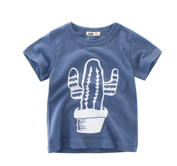 Boys' Summer Korean Style Cotton Graphic Short-Sleeve T-Shirt — Premium Apparel Deal | Everyday Home Deal
