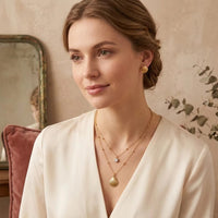 Women’s Gold Shell Jewelry Set – Stainless Steel Necklace, Bangle, Earrings & Ring | Everyday Home Deal