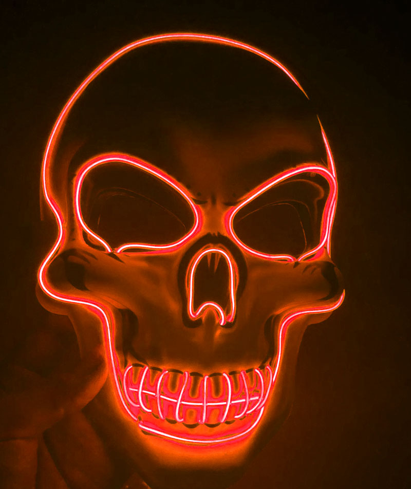Halloween Skeleton Mask LED Glow Scary Mask | Everyday Home Deal