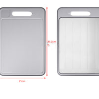 Double-side Cutting Board With Defrosting Function Chopping Board Kitchen Grinding Cutting Board With Knife Sharpener