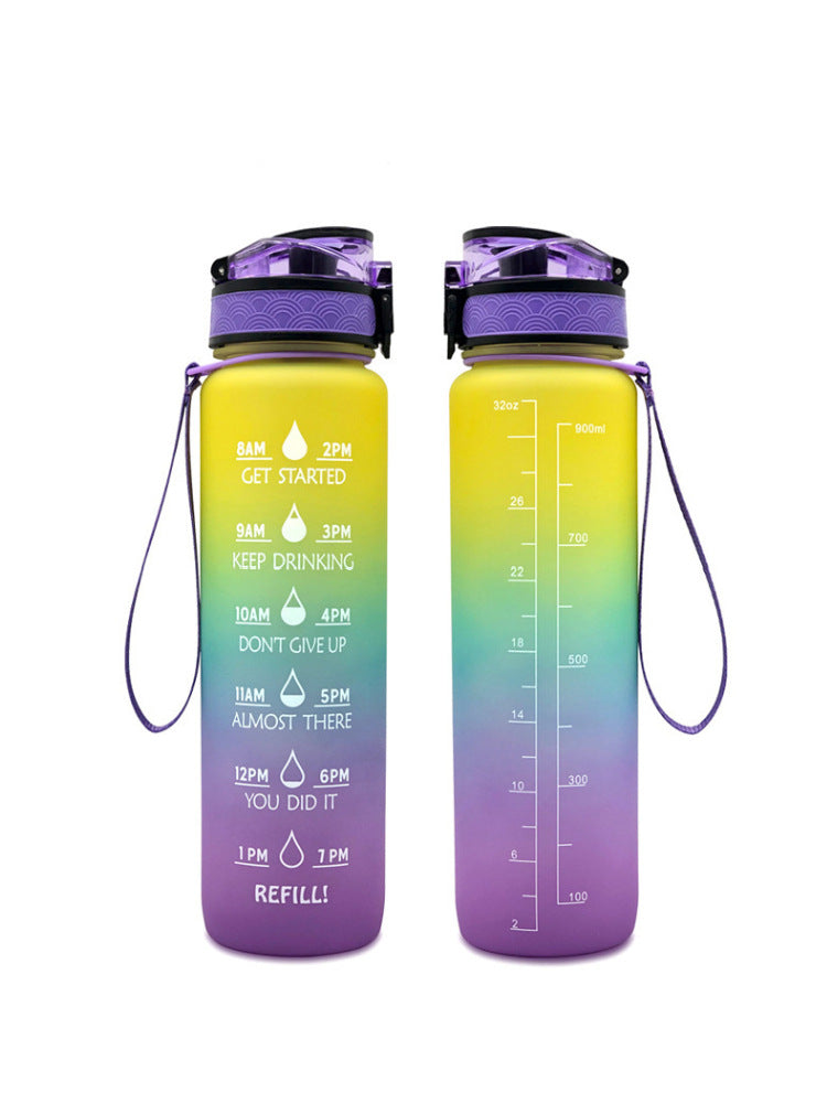 1000ml Transparent Kawaii Water Bottle with Infuser | BPA-Free Sports Flask | Everyday Home Deal
