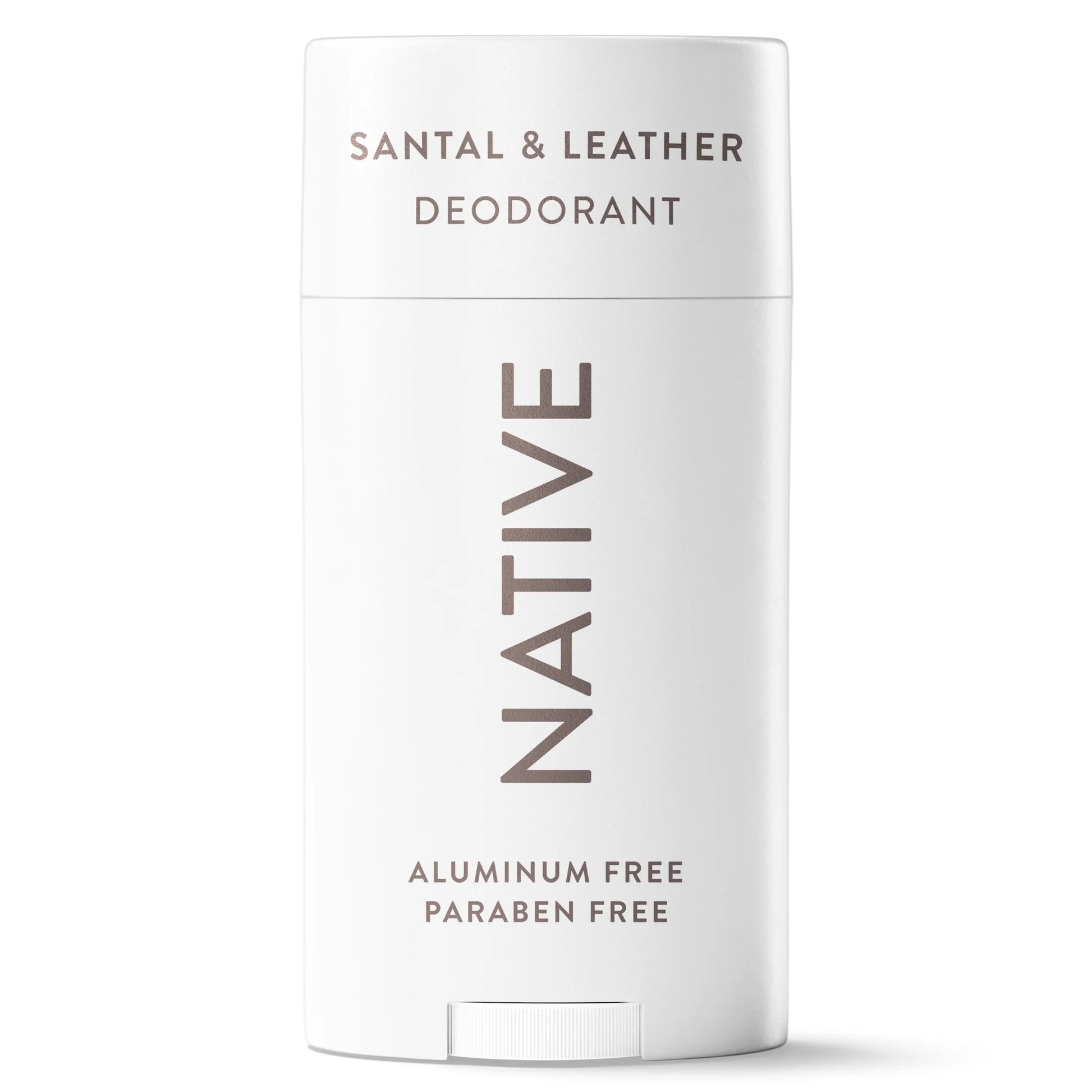 Aluminum Free Deodorant for Men, 72 Hour Solid Deodorant Stick, Santal & Leather, 2.65Oz