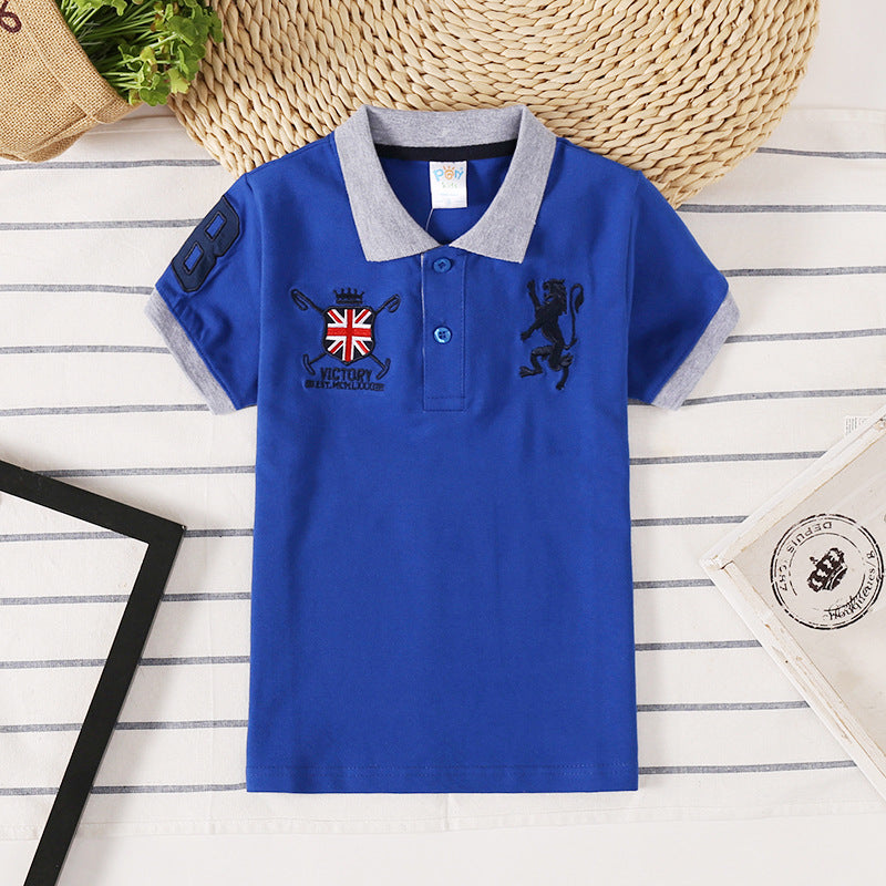 Boys' Korean Style Casual Moisture-Wicking Lapel Polo Shirt — Premium Apparel Deal | Everyday Home Deal