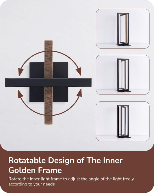 EDISHINE Modern LED Table Lamp, Stepless Dimmable Minimalist Bedside Lamp, MA...