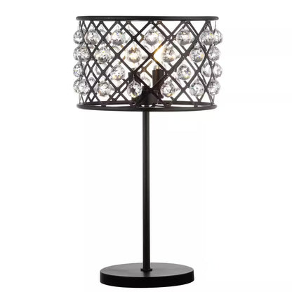 Gabrielle 22.5 In. Oil Rubbed Bronze Metal/Crystal LED Table Lamp