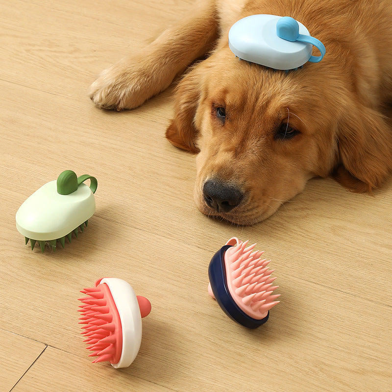 Soft Silicone Pets Hair Remover Comb Handheld Bath Shower Hair Shampoo Massage Brush For Dogs Cats Cleaning Tools Pet Products | Everyday Home Deal
