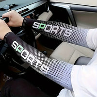 UV Resistant Ice Silk Cooling Set - 1 Pair Arm Sleeves 1 Face Mask Scarf,  Sun Protection For Running, Cycling, Outdoor Sports