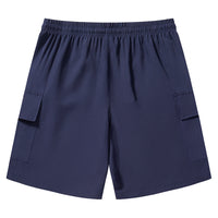 Mens Stretchy, Loose-Fitting Multi-Pocket Work Shorts