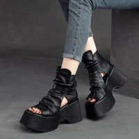 Fish-mouth Platform High-top Roman Womens Sandals