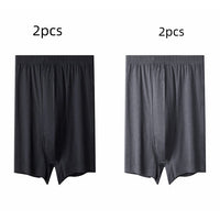 Men's High-waisted Pure Cotton Plus Size Loose Deep-crotch Cotton Breathable Boxer Shorts