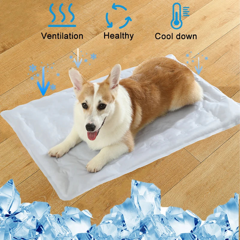 Dog Cooling Mat Summer Pet Self Cooling Pad Cat Bed Mat for Small Medium Large Dogs Indoor Dog Crate Mat Keep Your Pet Cool