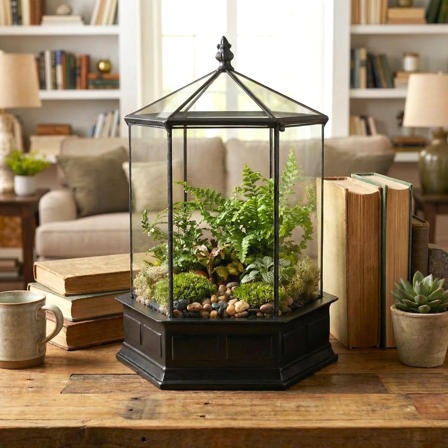 H Potter Terrarium Wardian Case - Large Glass Container - Succulent Garden Planter - Indoor Glasshouse - Mothers Day Gift Idea
