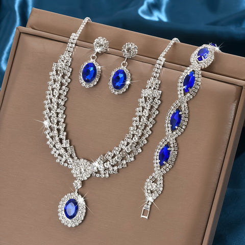 Sapphire Necklace Set - Best Jewelry Deal | Everyday Home Deal