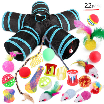 Cat Toy Set Funny Cat Assembled Toys Cat Tunnel Cat Tunnel Pet Supplies | Everyday Home Deal