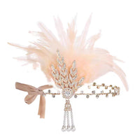 Masquerade Feather Headpiece Cross-Border Vintage Hair Band In European And American Style