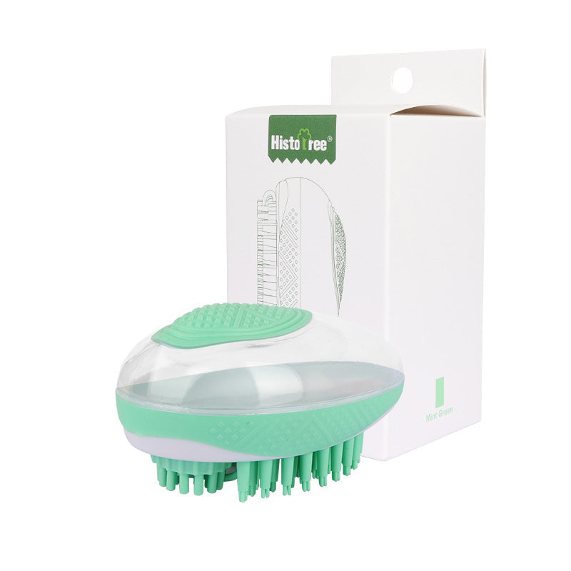 Dog Cat Bath Brush 2-in-1 Pet SPA Massage Comb Soft Silicone Pets Shower Hair Grooming Cmob Dog Cleaning Tool Pet Products | Everyday Home Deal