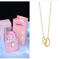 Rotating Soap Flower Rose Gift Box Creative Rotating Rose Jewelry Packaging Box Valentine's Day Gift For Women | Everyday Home Deal