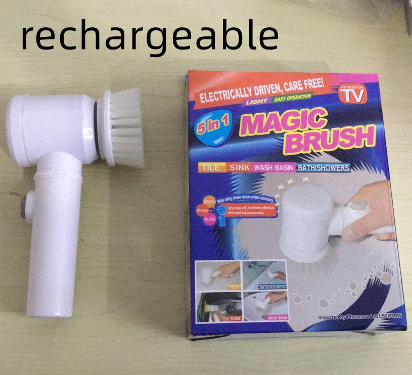 5-in-1 Electric Cleaning Brush | Bathtub & Home Scrubber | Everyday Home Deal