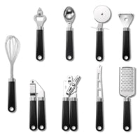 Stainless Steel Kitchen Utensils with Plastic Handles | Cooking Tools | Everyday Home Deal