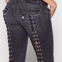 Womens Relaxed-fit Straight-leg Low-rise Bootcut Jeans