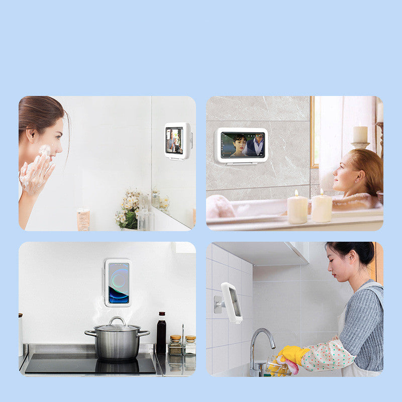 Shower Phone Box — Touch-Screen Phone Holder for Bathroom & Kitchen
