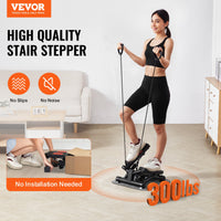 Mini Hydraulic Stair Stepper with Resistance Bands & LCD Monitor | Everyday Home Deal