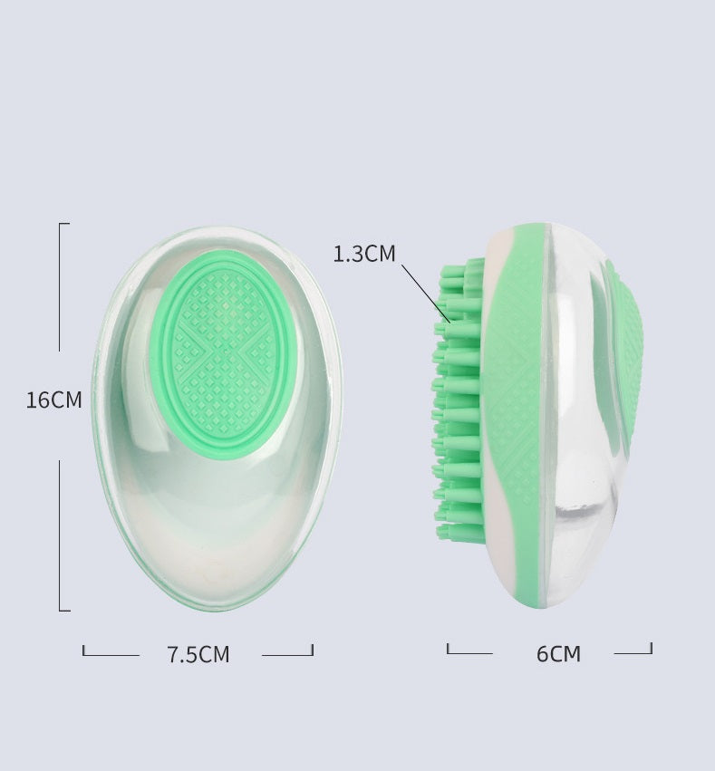 Dog Cat Bath Brush 2-in-1 Pet SPA Massage Comb Soft Silicone Pets Shower Hair Grooming Cmob Dog Cleaning Tool Pet Products | Everyday Home Deal