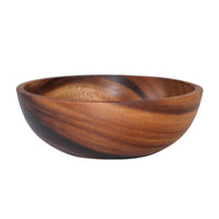 Kitchen Natural Wooden Bowl Household Fruit Bowl Salad Bowl For Home Restaurant Food Container Wooden Utensils Note The Size Hot