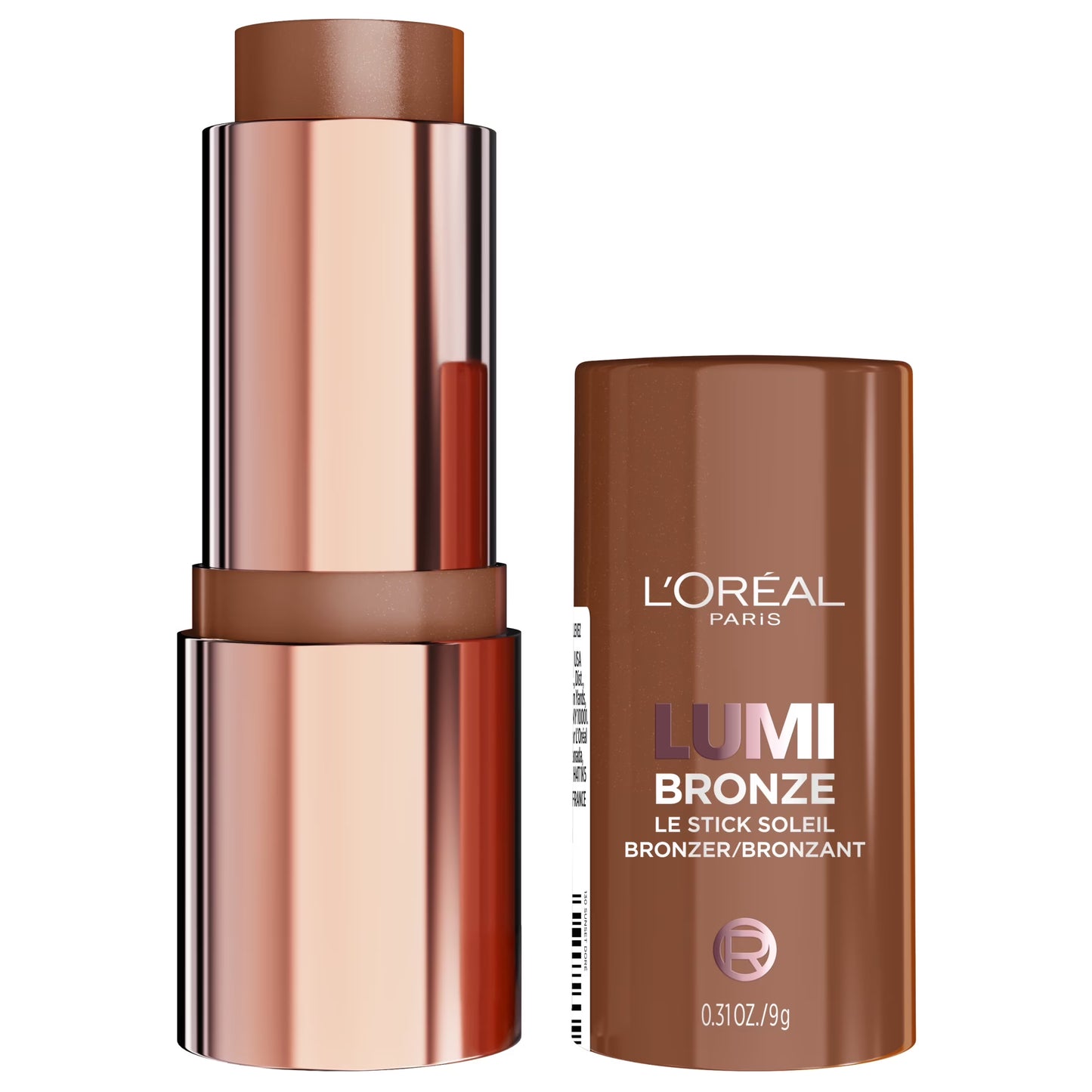 Lumi Bronze Le Stick Soleil Bronzer, Sunset Doré 130, 0.31 Oz