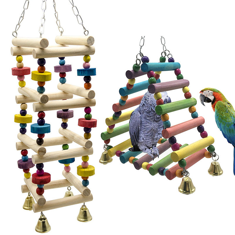 Parakeet Bird Toy Amusement Park Swing Stand | Everyday Home Deal