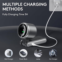 3 IN 1 Portable Handheld Turbo Fan, 5 Gear Wind,2500mAh Battery Operated
