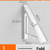 Non Perforated Space Aluminum Foldable Invisible Thick Drying Rack