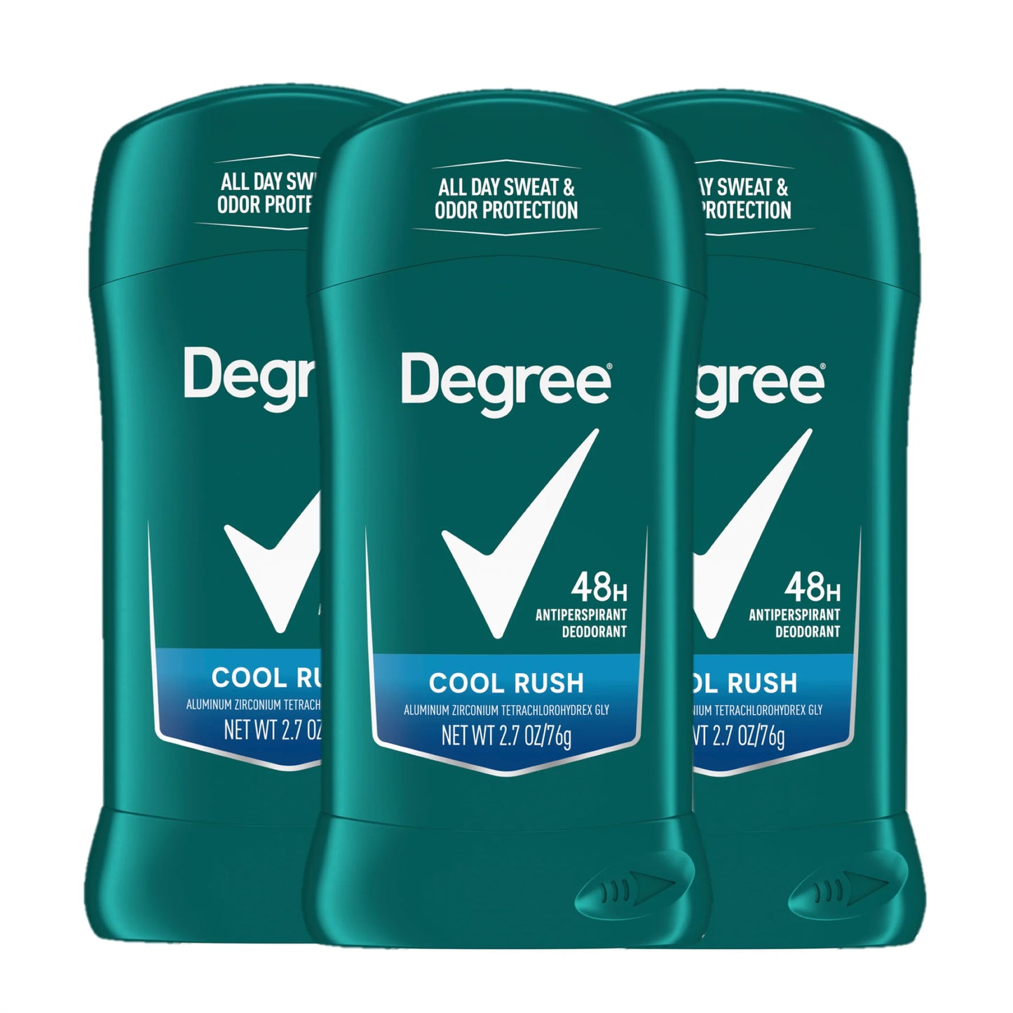 Men Original Antiperspirant Deodorant 48-Hour Sweat & Odor Protection Cool Rush Antiperspirant for Men, 2.7 Oz 3 Pack