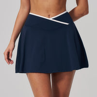Fake Two-piece Pleated Yoga Fitness And Sports Skirt