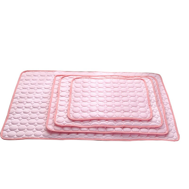 Ice-Silk Pet Cooling Mat — Self-Cooling Pad for Dogs & Cats, 70×56cm (Blue)