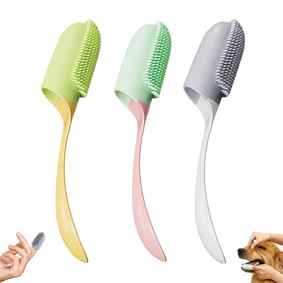Dog Tooth Cleaning Brush Care Finger Wrap Cat Dog Oral Cleaning Toothbrush Tool Silicone Dog Cat Finger Toothbrush Supplies Pet Products | Everyday Home Deal
