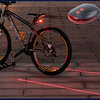 Bicycle Tail Light 5LED   2Laser