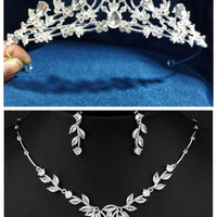 Rhinestone Bridal Crown Headband Flower Diamond High-End Headpiece