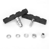 5 Pairs V Bike Brake Pads Road Mountain Bicycle V-Brake Blocks Set 70mm Non-Slip V Bicycle Stop Caliper With Hex Nuts And Spacers
