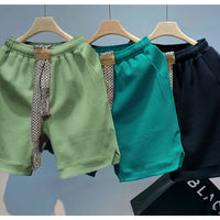 Waffle-Weave Casual Shorts For Men