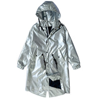 Mens Long Trench Coat Youth Mid-length Style