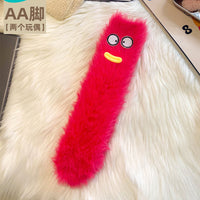 Womens Quirky Coral Fleece Mid-calf Socks
