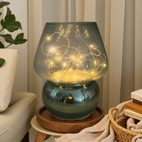 Glass Mushroom Battery-Powered Lamp -Cute Mushroom Shape, Compact Portable Without Restraints, Adding Warmth To Any Corner Battery Not Included
